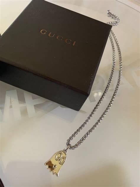 gucci ghost necklace red|gucci ghost jewellery.